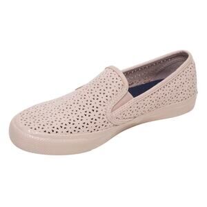 Sperry Seaside Perforated Slip-On Sneakers Women’s 7.5M Beige Casual beach boat